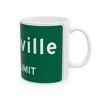 MUTCD-OH I-H2a (Ohio) (Road Sign) White Coffee Mug - Go Mug Yourself
