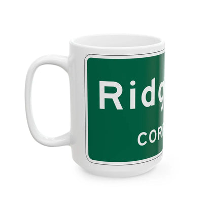 MUTCD-OH I-H2a (Ohio) (Road Sign) White Coffee Mug - Go Mug Yourself