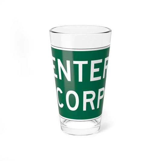 MUTCD-OH I-H2b (Ohio) (Road Sign) Pint Glass 16oz 16oz - Go Mug Yourself