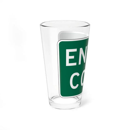 MUTCD-OH I-H2b (Ohio) (Road Sign) Pint Glass 16oz - Go Mug Yourself