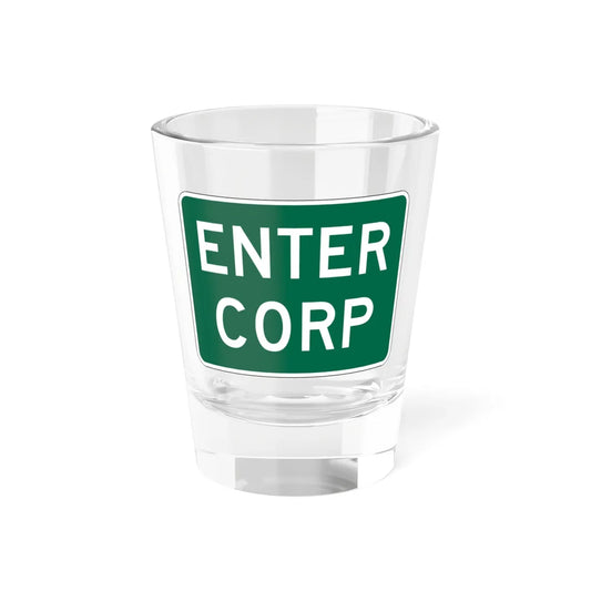 MUTCD-OH I-H2b (Ohio) (Road Sign) Shot Glass 1.5oz 1.5oz - Go Mug Yourself