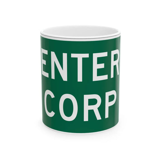 MUTCD-OH I-H2b (Ohio) (Road Sign) White Coffee Mug 11oz - Go Mug Yourself