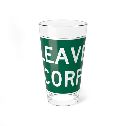 MUTCD-OH I-H2c (Ohio) (Road Sign) Pint Glass 16oz 16oz - Go Mug Yourself