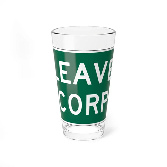 MUTCD-OH I-H2c (Ohio) (Road Sign) Pint Glass 16oz 16oz - Go Mug Yourself