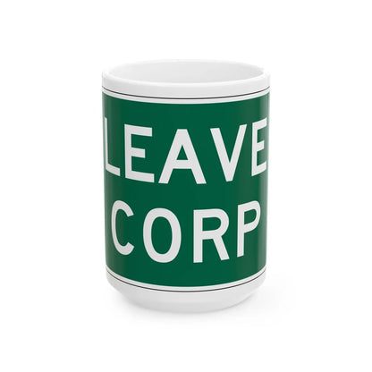 MUTCD-OH I-H2c (Ohio) (Road Sign) White Coffee Mug 15oz - Go Mug Yourself