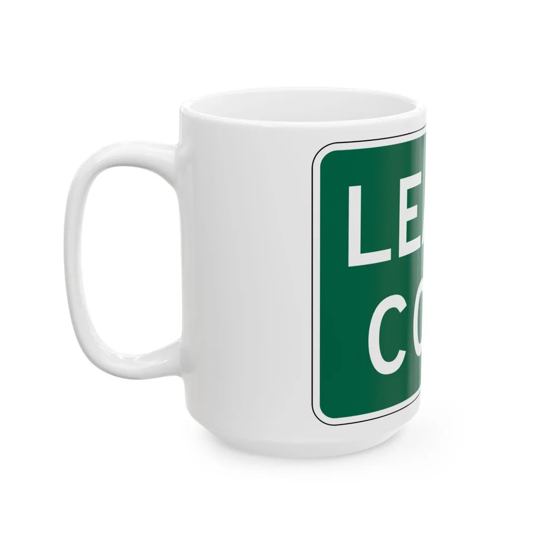 MUTCD-OH I-H2c (Ohio) (Road Sign) White Coffee Mug - Go Mug Yourself