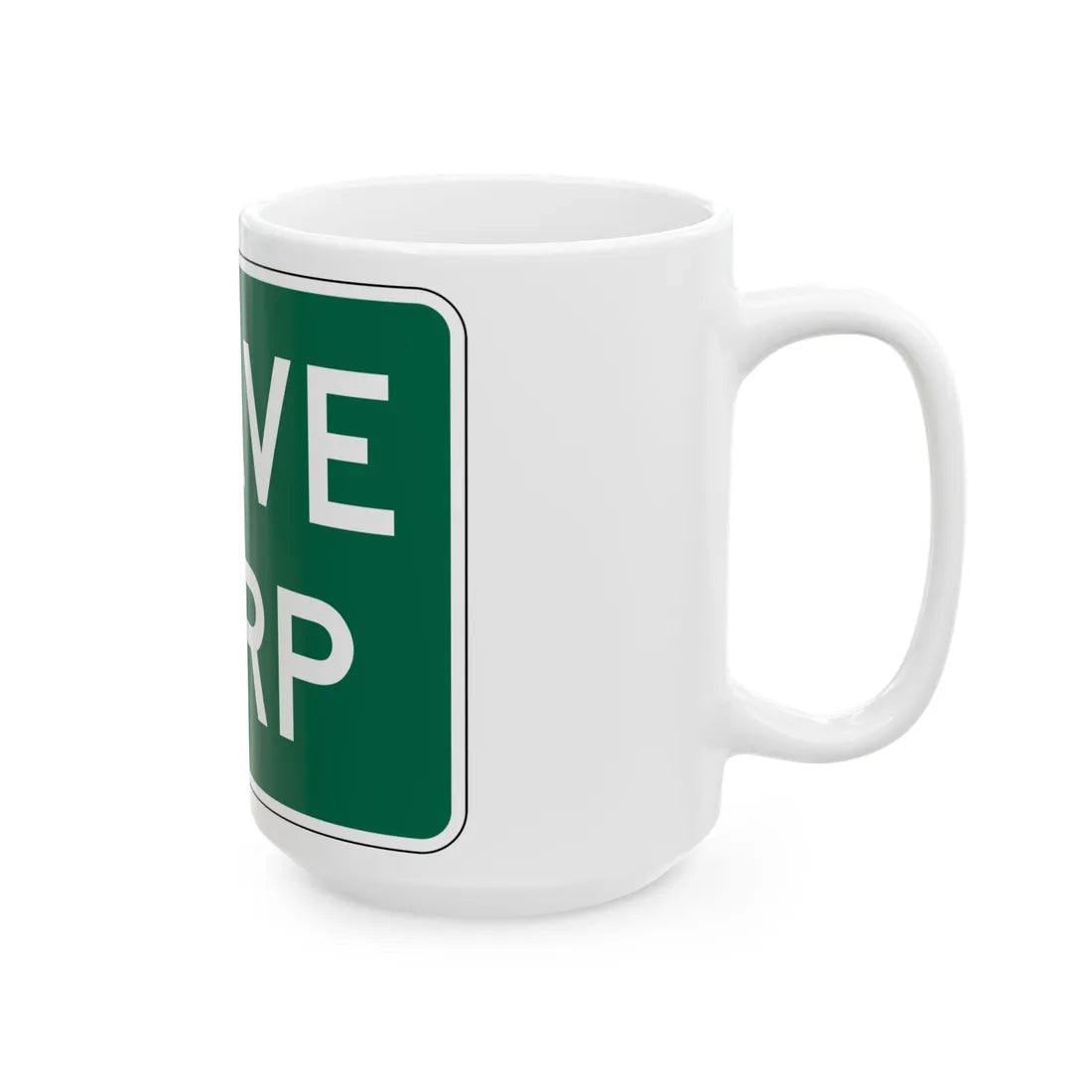 MUTCD-OH I-H2c (Ohio) (Road Sign) White Coffee Mug - Go Mug Yourself