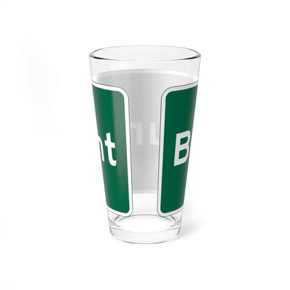 MUTCD-OH I-H2d (Ohio) (Road Sign) Pint Glass 16oz - Go Mug Yourself