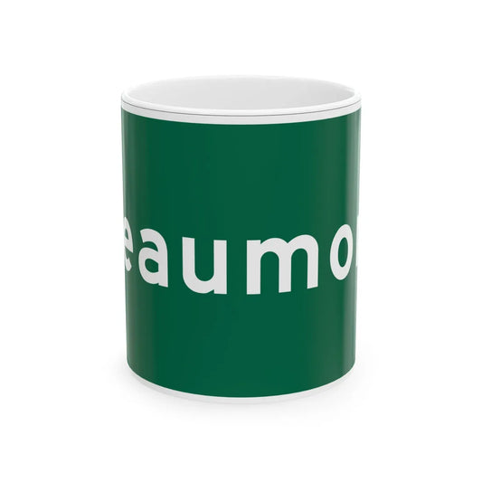MUTCD-OH I-H2d (Ohio) (Road Sign) White Coffee Mug 11oz - Go Mug Yourself