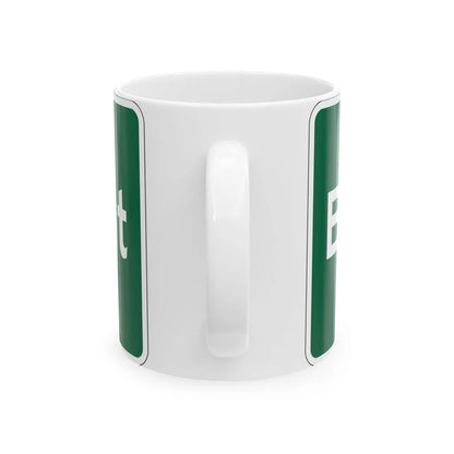 MUTCD-OH I-H2d (Ohio) (Road Sign) White Coffee Mug - Go Mug Yourself