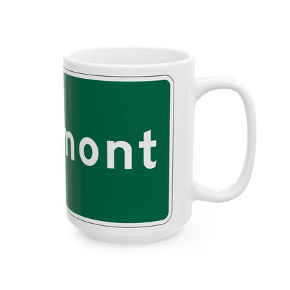 MUTCD-OH I-H2d (Ohio) (Road Sign) White Coffee Mug - Go Mug Yourself