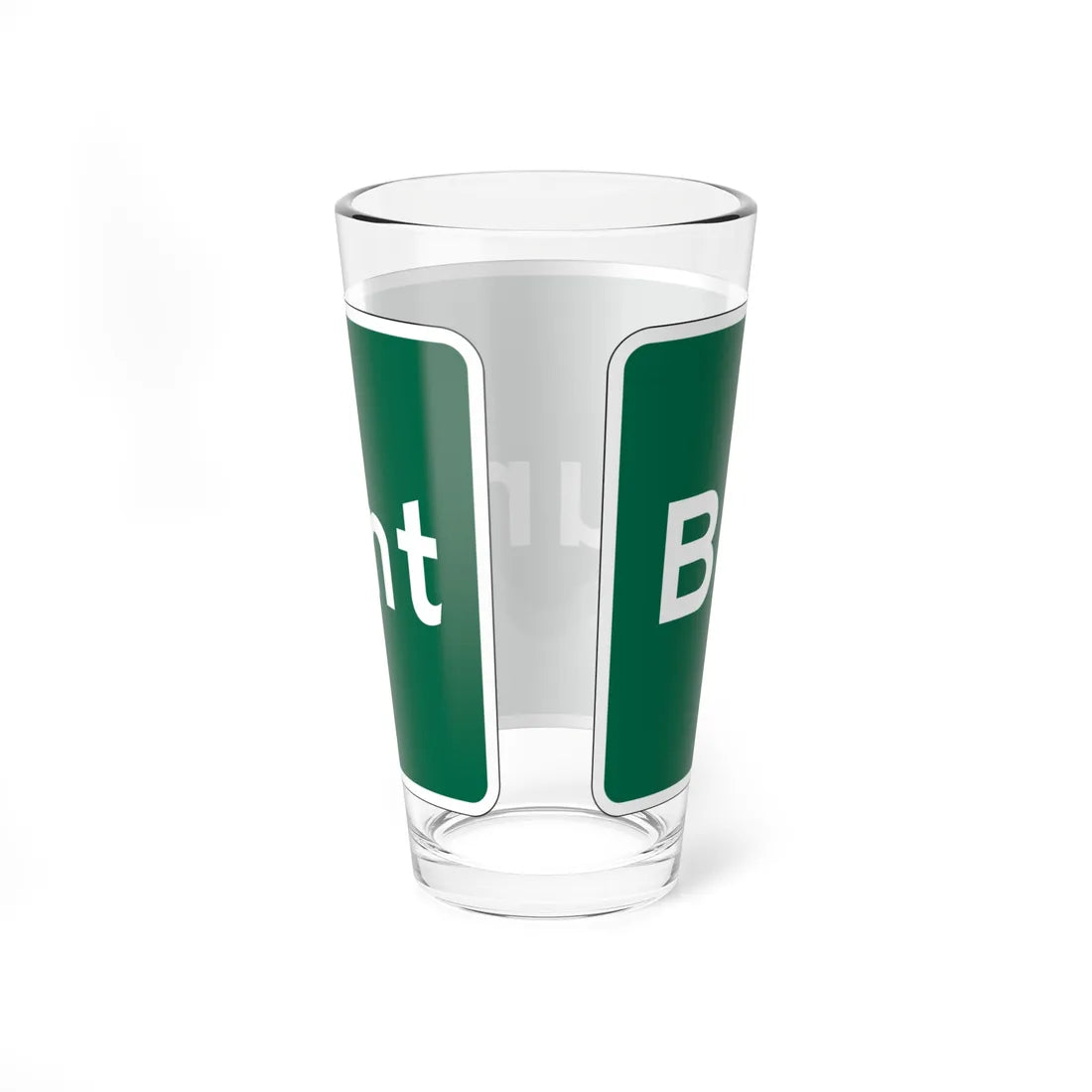 MUTCD-OH I-H2d open text (Ohio) (Road Sign) Pint Glass 16oz - Go Mug Yourself