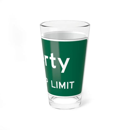 MUTCD-OH I-H2e (Ohio) (Road Sign) Pint Glass 16oz - Go Mug Yourself