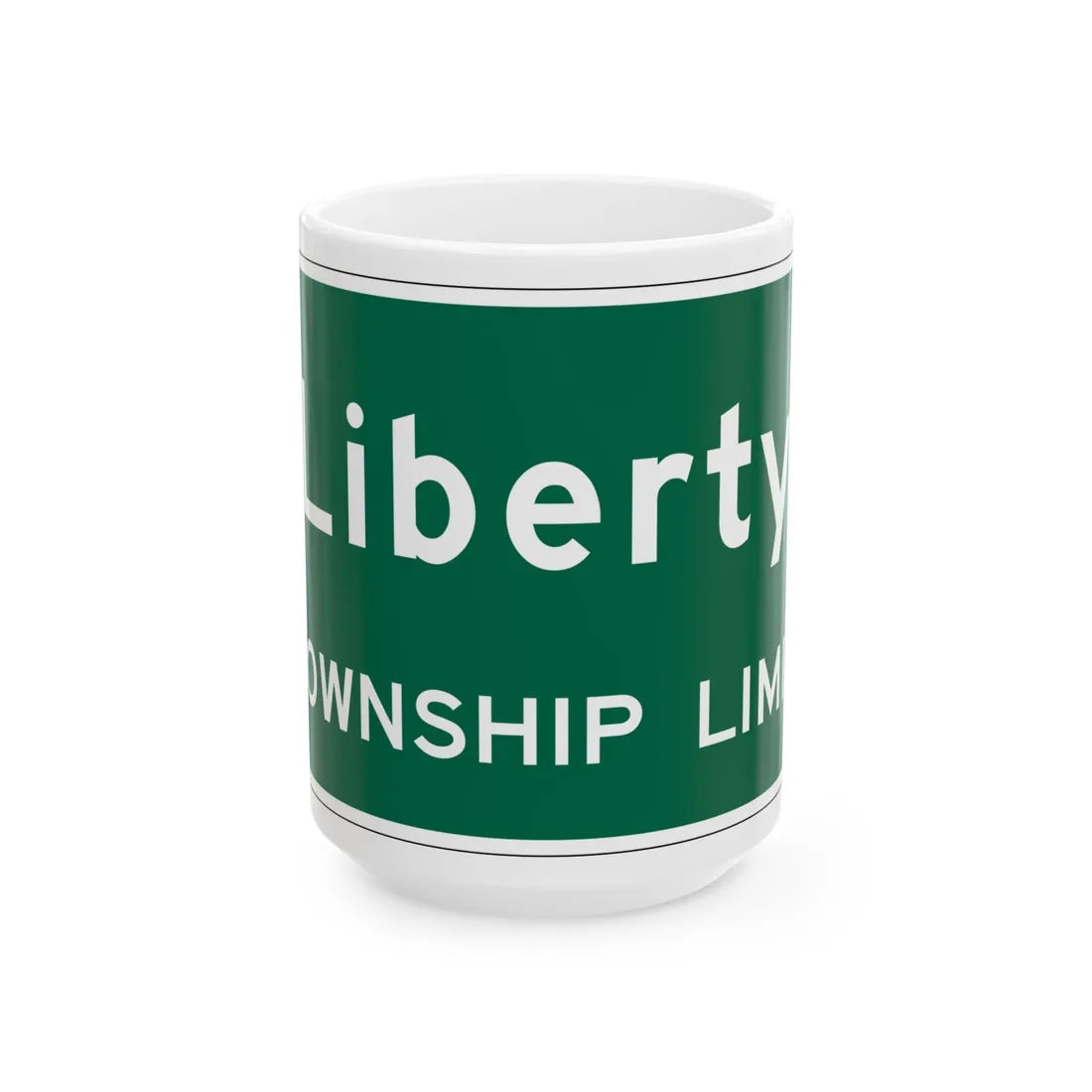 MUTCD-OH I-H2e (Ohio) (Road Sign) White Coffee Mug 15oz - Go Mug Yourself