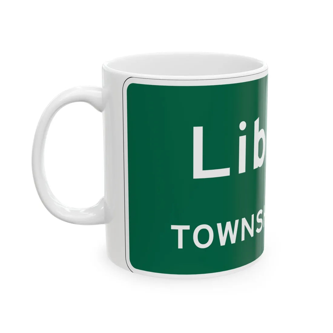 MUTCD-OH I-H2e (Ohio) (Road Sign) White Coffee Mug - Go Mug Yourself