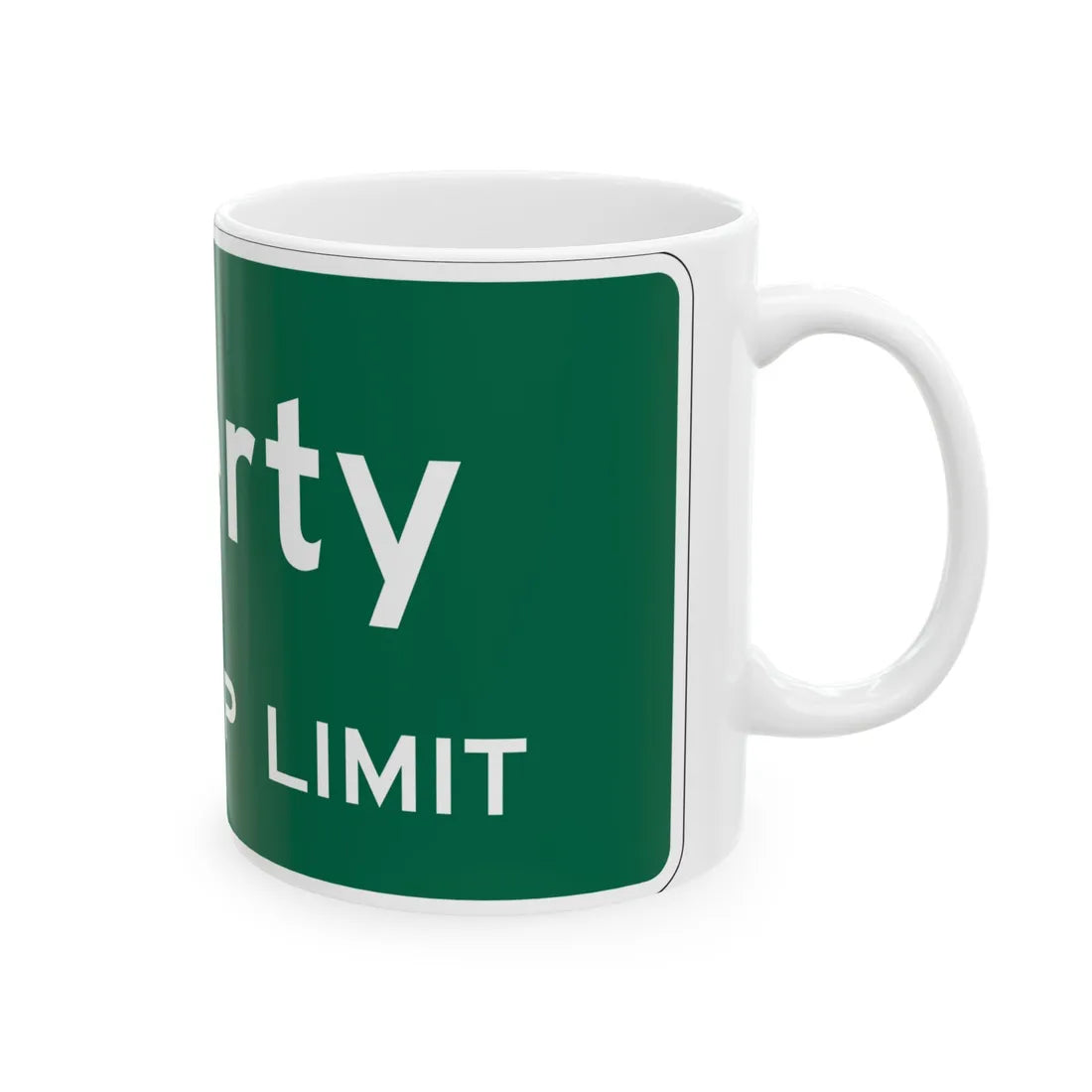 MUTCD-OH I-H2e (Ohio) (Road Sign) White Coffee Mug - Go Mug Yourself