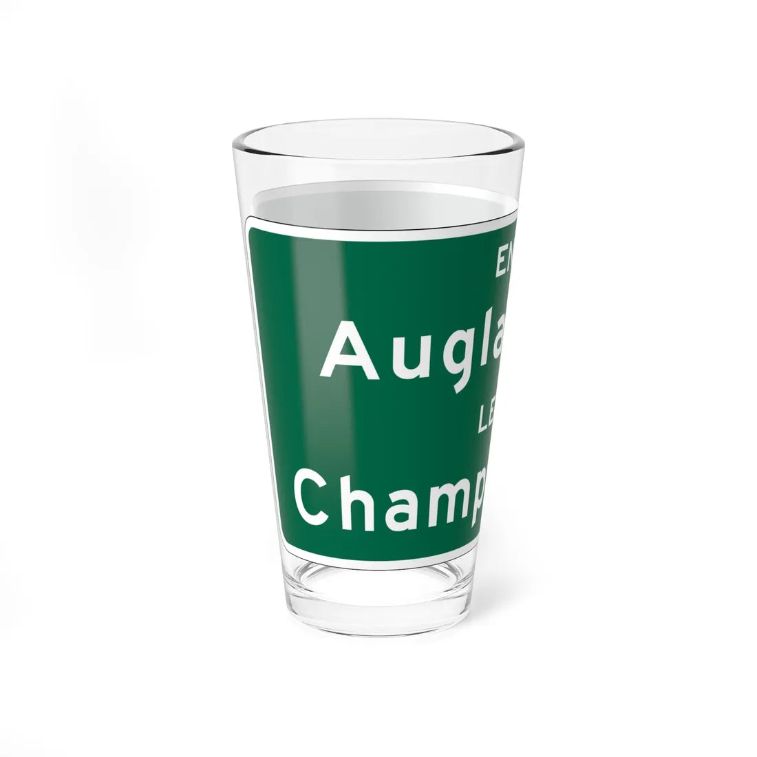 MUTCD-OH I-H2f open text (Ohio) (Road Sign) Pint Glass 16oz - Go Mug Yourself