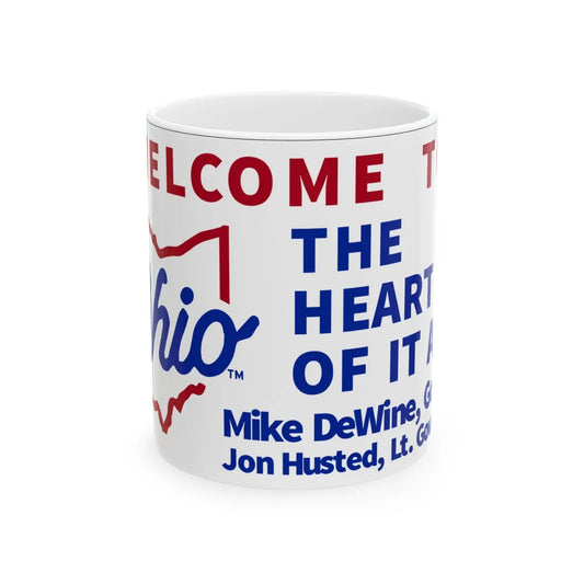 MUTCD-OH I-H2i (Ohio) (Road Sign) White Coffee Mug 11oz - Go Mug Yourself