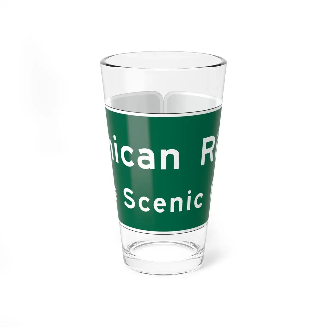 MUTCD-OH I-H3b (Ohio) (Road Sign) Pint Glass 16oz 16oz - Go Mug Yourself