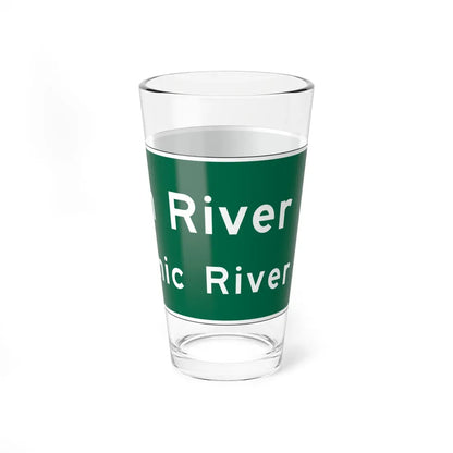 MUTCD-OH I-H3b (Ohio) (Road Sign) Pint Glass 16oz - Go Mug Yourself