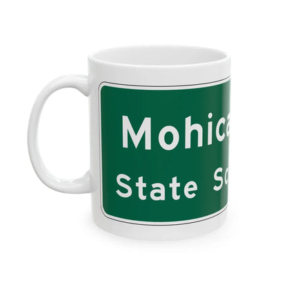 MUTCD-OH I-H3b (Ohio) (Road Sign) White Coffee Mug - Go Mug Yourself