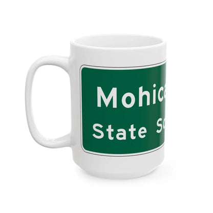 MUTCD-OH I-H3b (Ohio) (Road Sign) White Coffee Mug - Go Mug Yourself