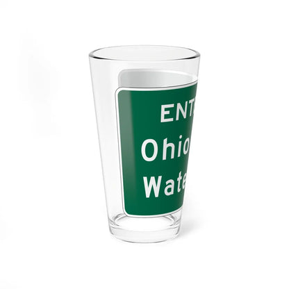 MUTCD-OH I-H3d (Ohio) (Road Sign) Pint Glss 16oz - Go Mug Yourself