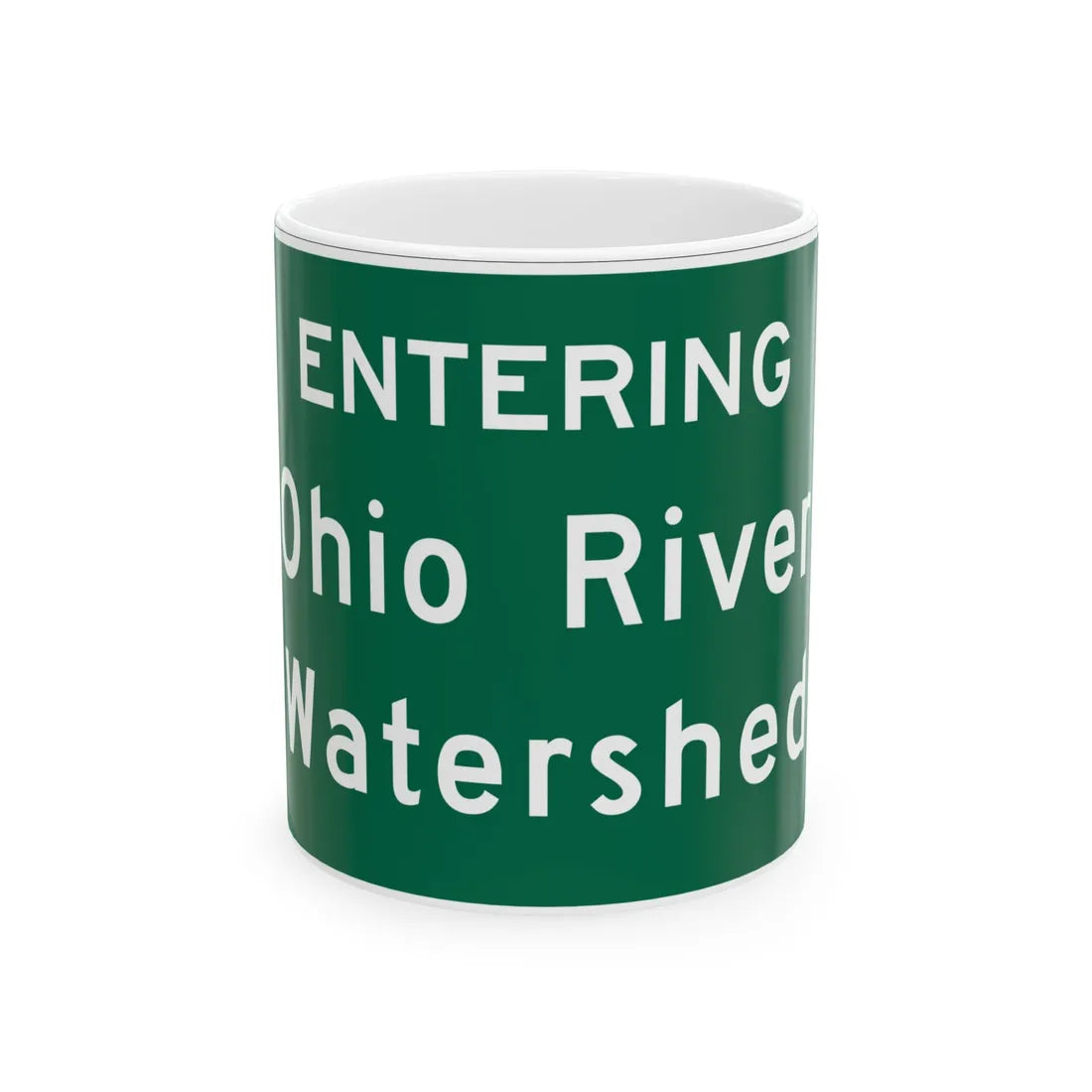 MUTCD-OH I-H3d (Ohio) (Road Sign) White Coffee Mug 11oz - Go Mug Yourself