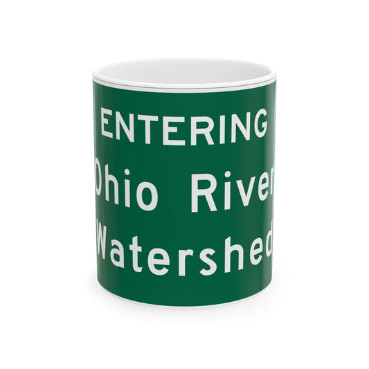 MUTCD-OH I-H3d (Ohio) (Road Sign) White Coffee Mug 11oz - Go Mug Yourself