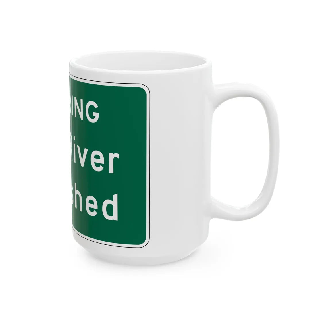 MUTCD-OH I-H3d (Ohio) (Road Sign) White Coffee Mug - Go Mug Yourself