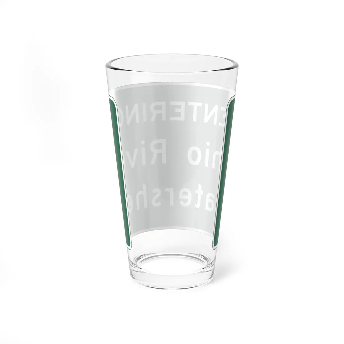 MUTCD-OH I-H3d open text (Ohio) (Road Sign) Pint Glass 16oz - Go Mug Yourself