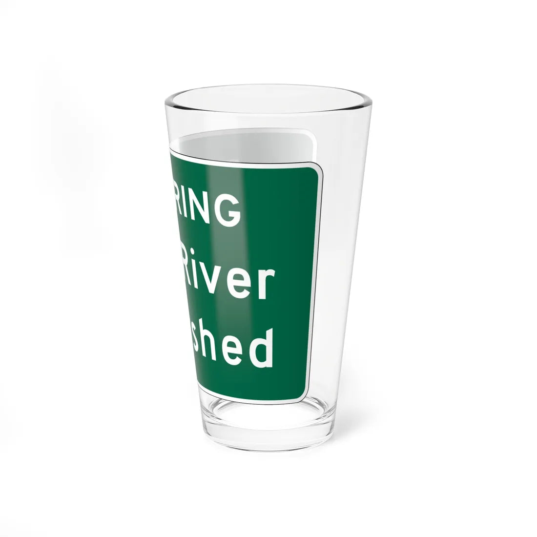 MUTCD-OH I-H3d open text (Ohio) (Road Sign) Pint Glass 16oz - Go Mug Yourself