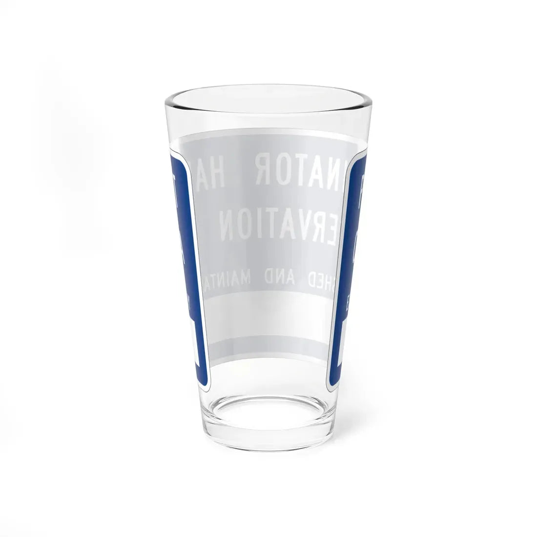 MUTCD-OH I20-H6a (Ohio) (Road Sign) Pint Glass 16oz - Go Mug Yourself