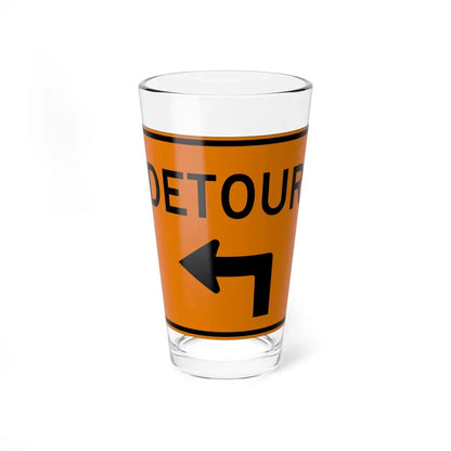 MUTCD-OH M4-H9L (Ohio) (Road Sign) Pint Glass 16oz 16oz - Go Mug Yourself