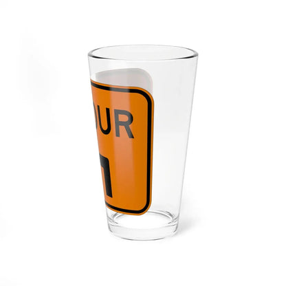 MUTCD-OH M4-H9L (Ohio) (Road Sign) Pint Glass 16oz - Go Mug Yourself