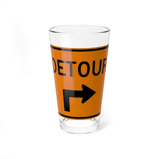 MUTCD-OH M4-H9R (Ohio) (Road Sign) Pint Glass 16oz 16oz - Go Mug Yourself