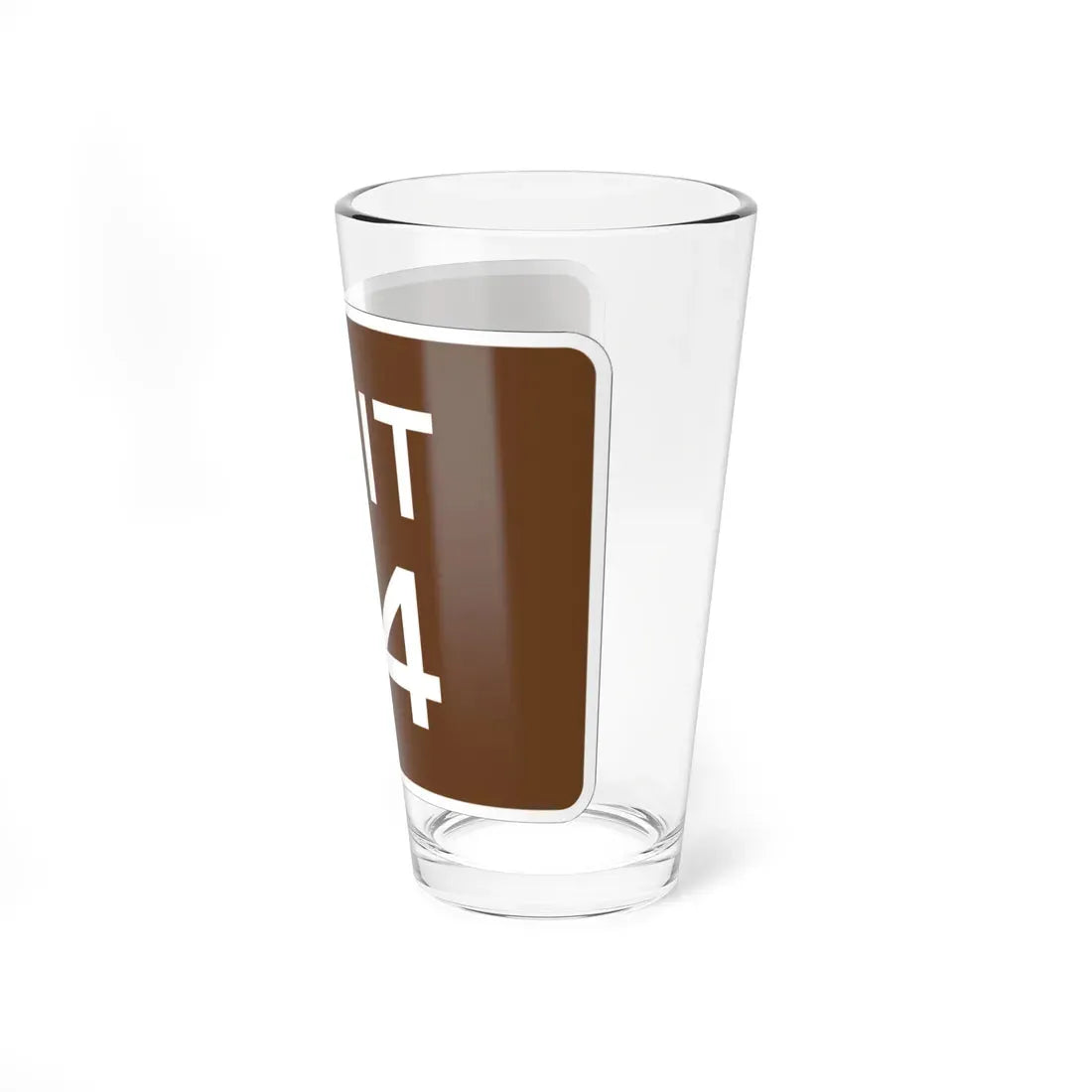 MUTCD-OH M5-H7 brown (Ohio) (Road Sign) Pint Glass 16oz - Go Mug Yourself