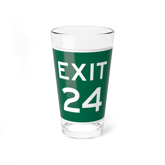 MUTCD-OH M5-H7 green (Ohio) (Road Sign) Pint Glass 16oz 16oz - Go Mug Yourself