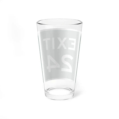 MUTCD-OH M5-H7 green (Ohio) (Road Sign) Pint Glass 16oz - Go Mug Yourself