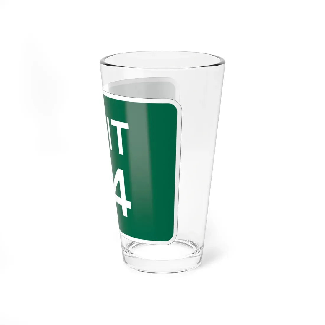 MUTCD-OH M5-H7 green (Ohio) (Road Sign) Pint Glass 16oz - Go Mug Yourself