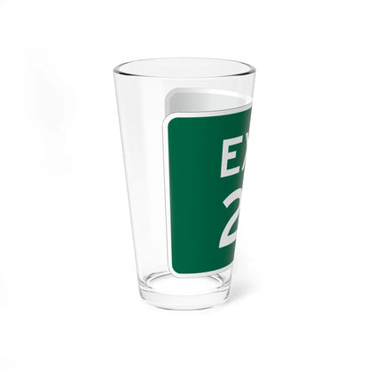 MUTCD-OH M5-H7 green (Ohio) (Road Sign) Pint Glss 16oz - Go Mug Yourself