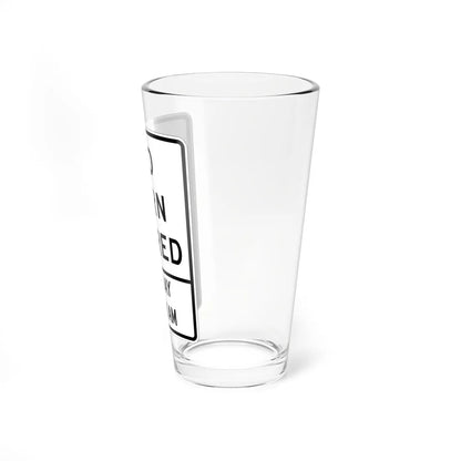 MUTCD-OH R10-H11f (Ohio) (Road Sign) Pint Glss 16oz - Go Mug Yourself