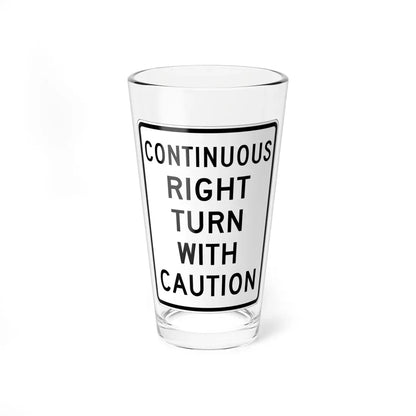 MUTCD-OH R10-H5b (Ohio) (Road Sign) Pint Glass 16oz 16oz - Go Mug Yourself