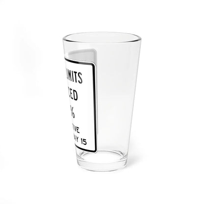 MUTCD-OH R12-H17 (Ohio) (Road Sign) Pint Glss 16oz - Go Mug Yourself