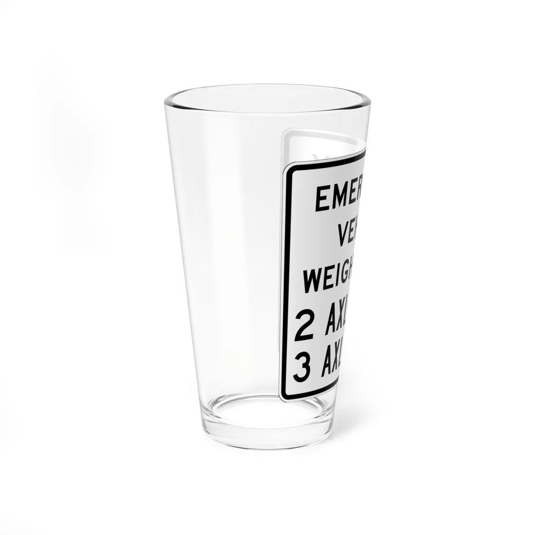 MUTCD-OH R12-H7 (Ohio) (Road Sign) Pint Glss 16oz - Go Mug Yourself