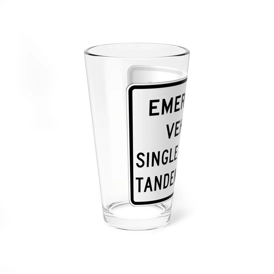 MUTCD-OH R12-H7aP (Ohio) (Road Sign) Pint Glass 16oz - Go Mug Yourself