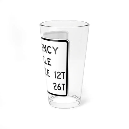 MUTCD-OH R12-H7aP (Ohio) (Road Sign) Pint Glass 16oz - Go Mug Yourself