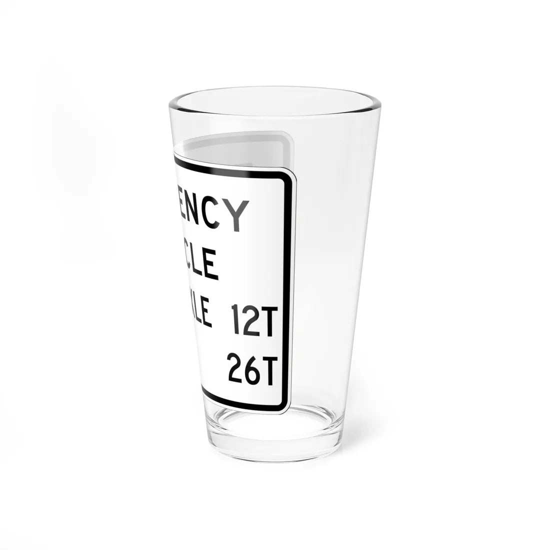 MUTCD-OH R12-H7aP (Ohio) (Road Sign) Pint Glss 16oz - Go Mug Yourself