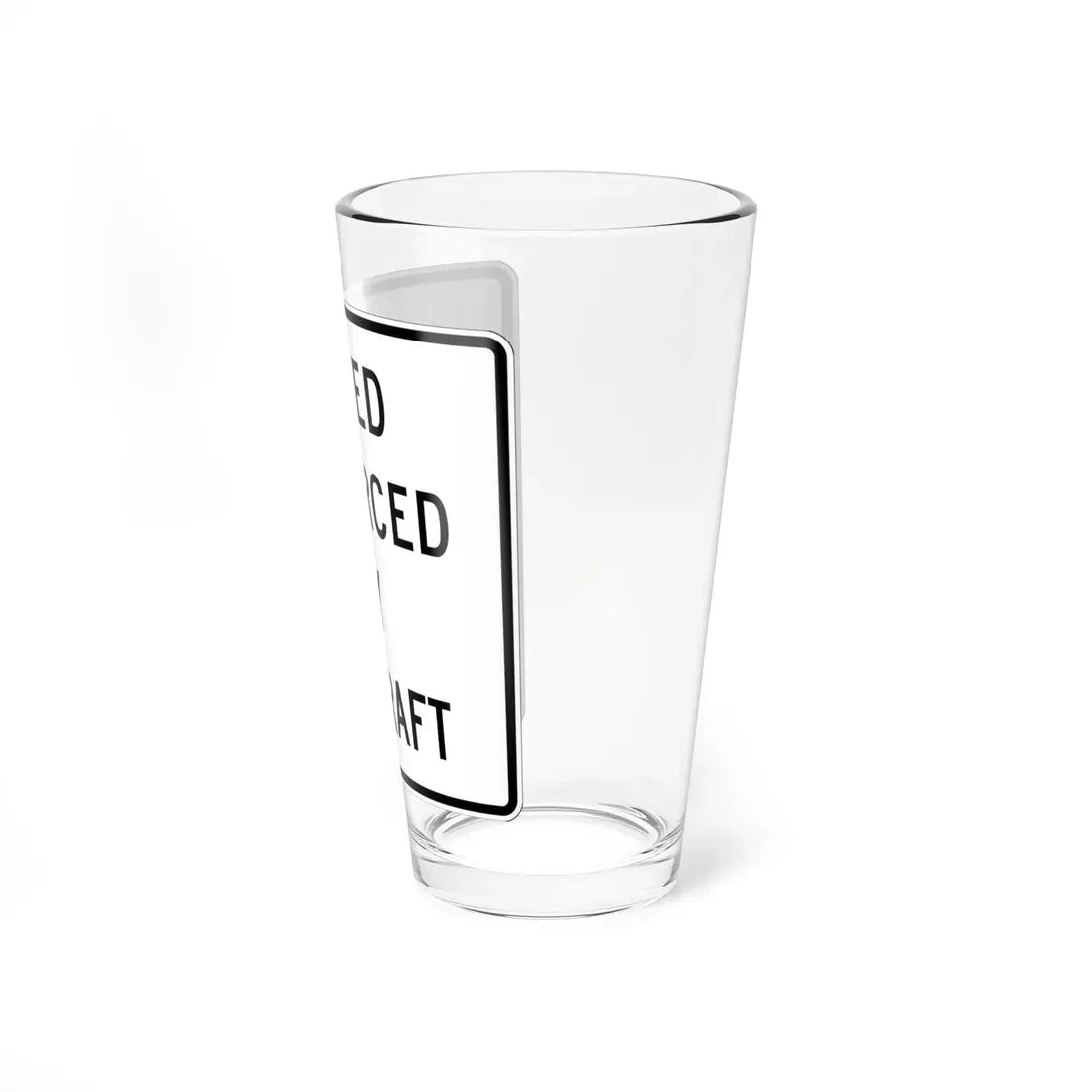 MUTCD-OH R2-H15 (Ohio) (Road Sign) Pint Glass 16oz - Go Mug Yourself