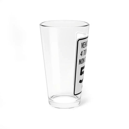 MUTCD-OH R2-H2a (Ohio) (Road Sign) Pint Glass 16oz - Go Mug Yourself